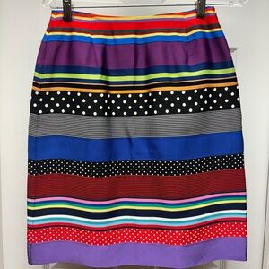J.McLaughlin Multicolor Stripe Pencil Skirt | Size 4 |